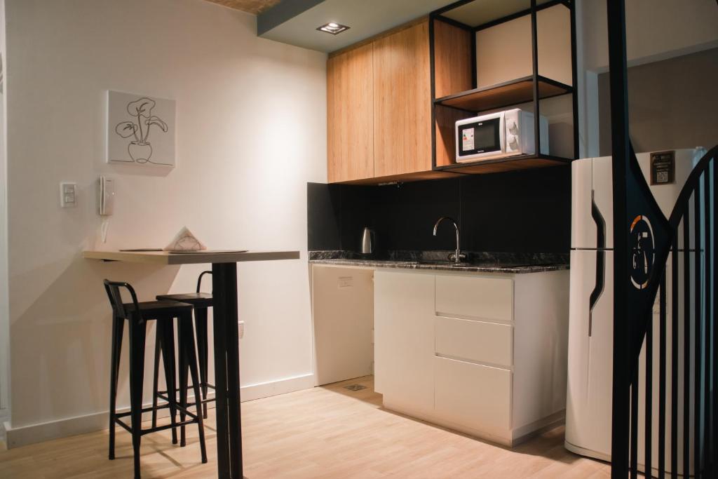 Barra desayunador y cocina